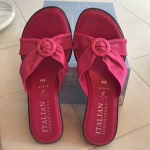 Hot Pink Italian Shoemakers Sandals